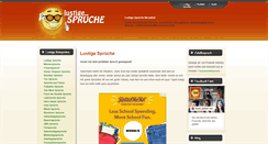 Desktop Screenshot of lustigesprueche.com