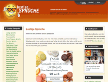 Tablet Screenshot of lustigesprueche.com